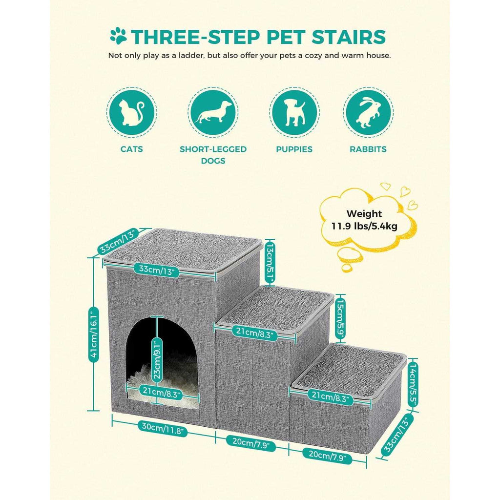 3 Step 16 inch Pet Stairs B933