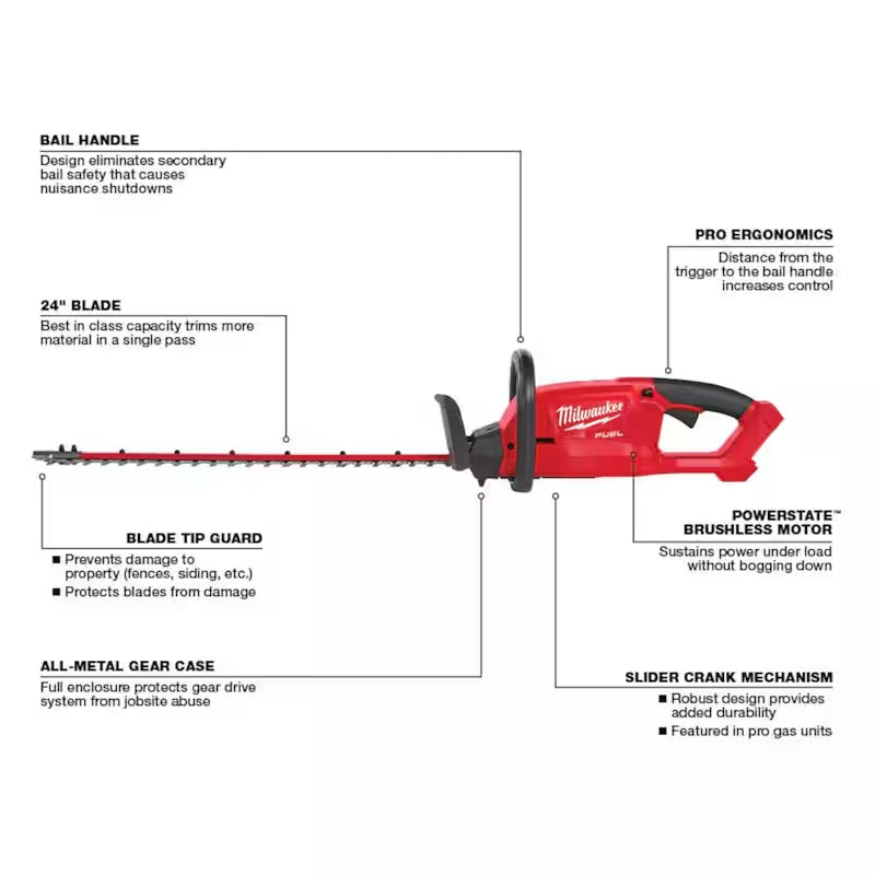 Brushless Cordless 21 in. Self-Propelled Lawn Mower with Hedge Trimmer O53154