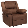 Chocolate Brown Microfiber Recliner X369779