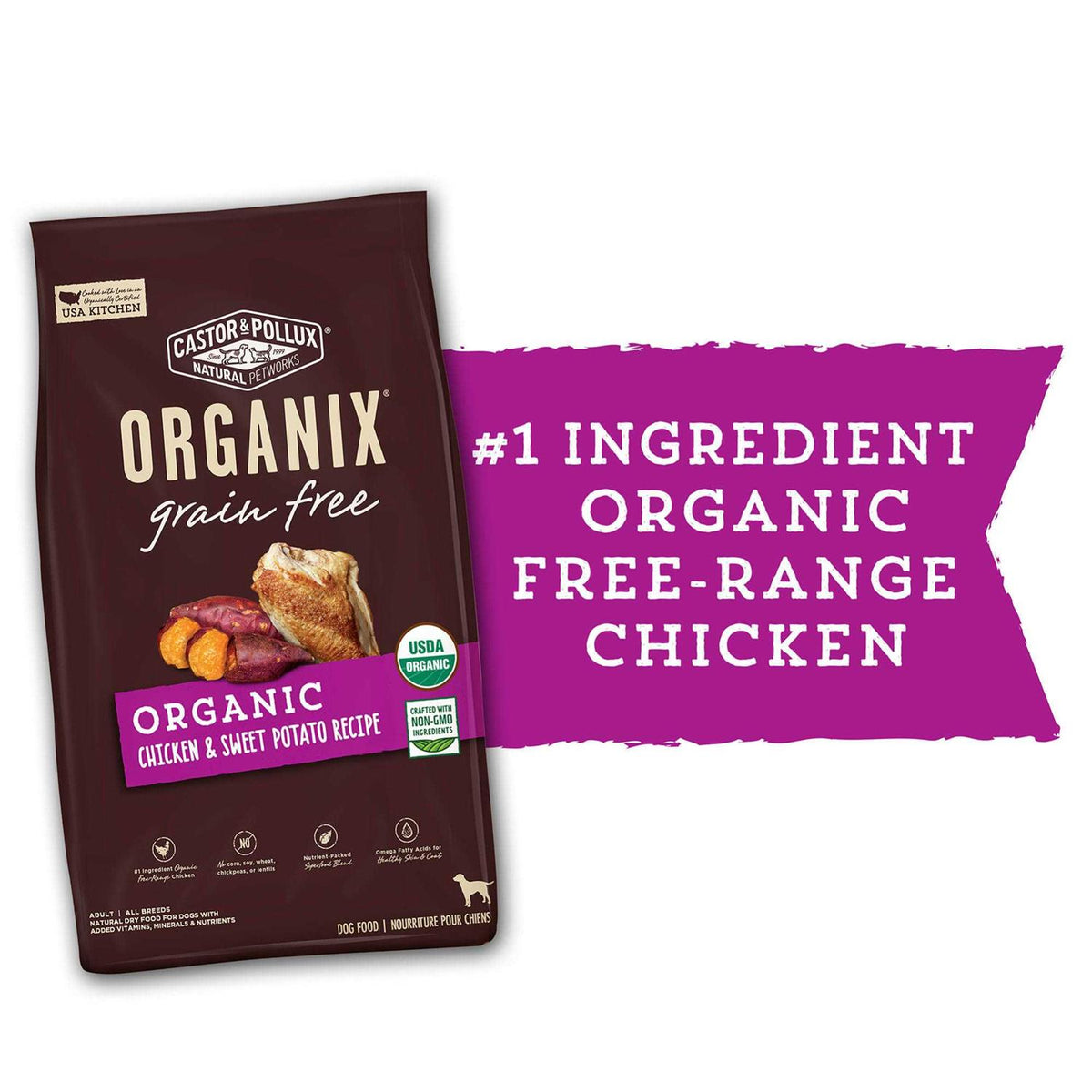 Organic Chicken Recipe Dry Dog Food N389