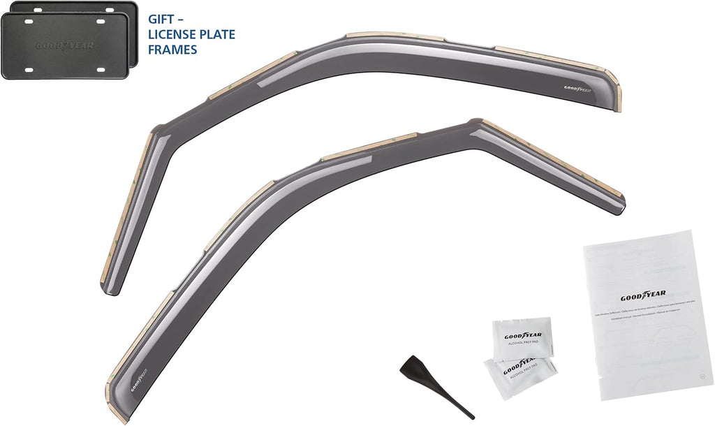 Shatterproof in-Channel Window Deflectors for Chevrolet Express Van/GMC Savana 1996-2022, 2 pcs Y738881