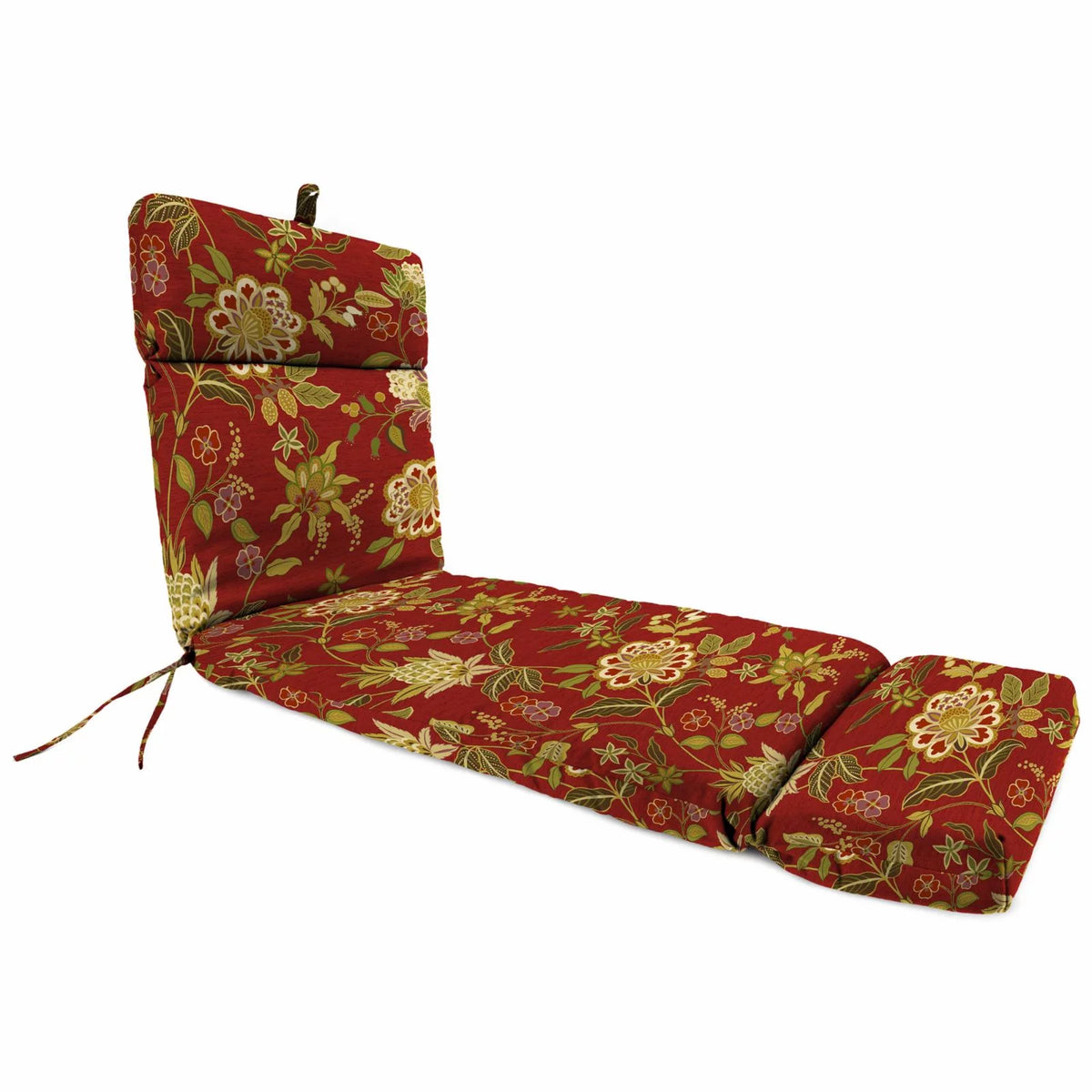 72 x 22 in. Rectangular Outdoor Chaise Lounge Cushion with Ties Y171806