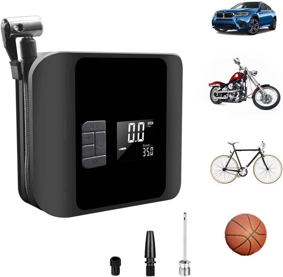 150 PSI Portable Tire Inflator Air Compressor with Digital Pressure Gauge LED Light J66160