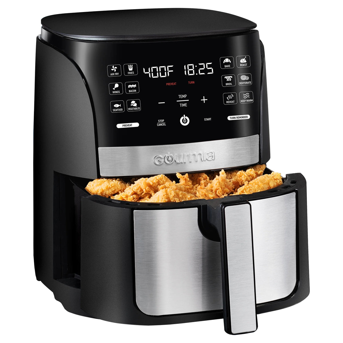 6 Qt Digital Air Fryer with 12 One-Touch Cooking Functions M40008
