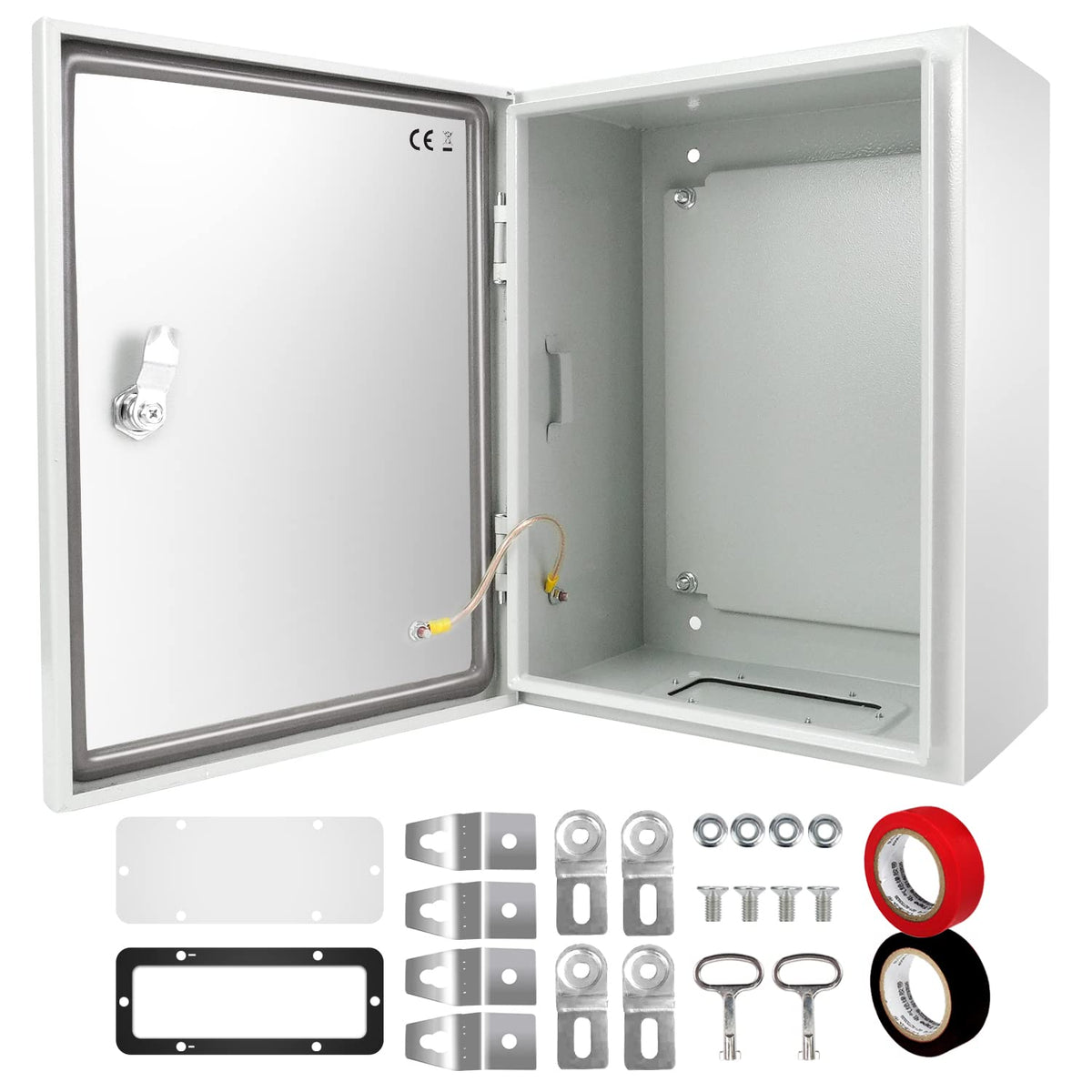 16 x 12 x 8'' NEMA 4X IP66 Steel Electrical Junction Box J22573
