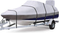 900D Trailerable Full Size Boat Cover Gray with Motor Cover E917