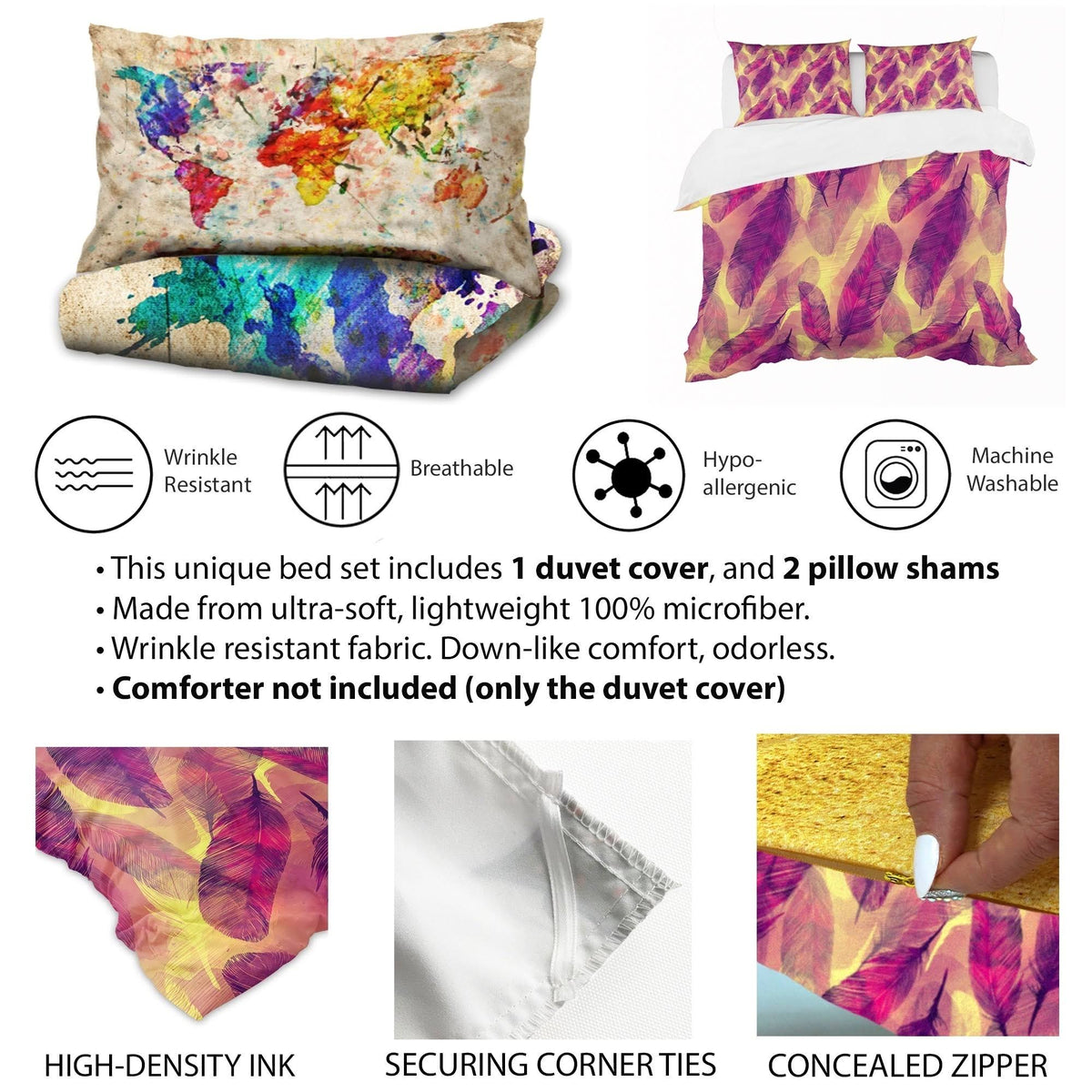 Twin Duvet Cover and Sham Set V570