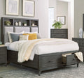 King Size Platform Bed with Storage and USB Port Q678