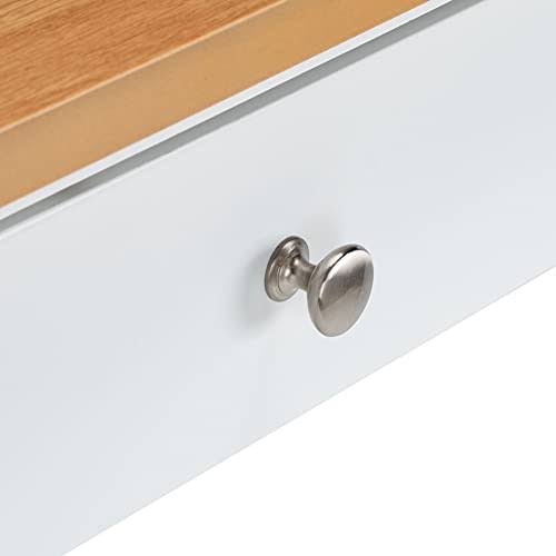 White 2 Drawer 3 Shelf Kitchen Cart M6529