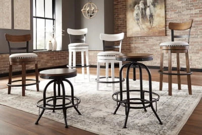 White Bar Height Bar Stool Z2703