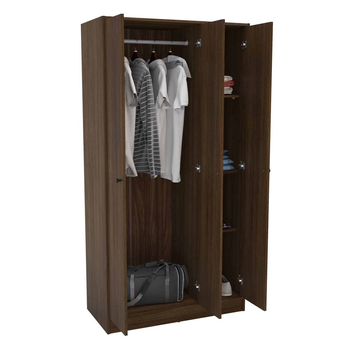 White 3-Door Wardrobe C37820