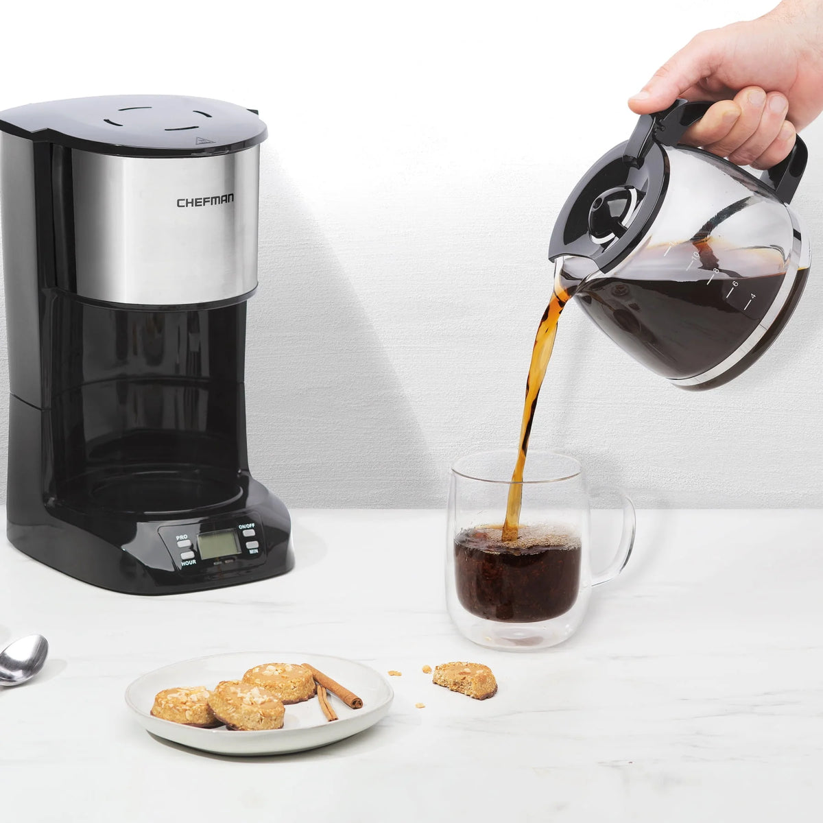 12-Cup Programmable Stainless Steel Coffee Maker B33666