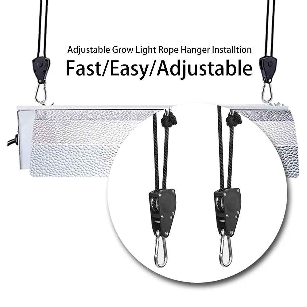 8pcs Heavy Duty Pulley Ratchets Rope Clip Hanger Set V830816