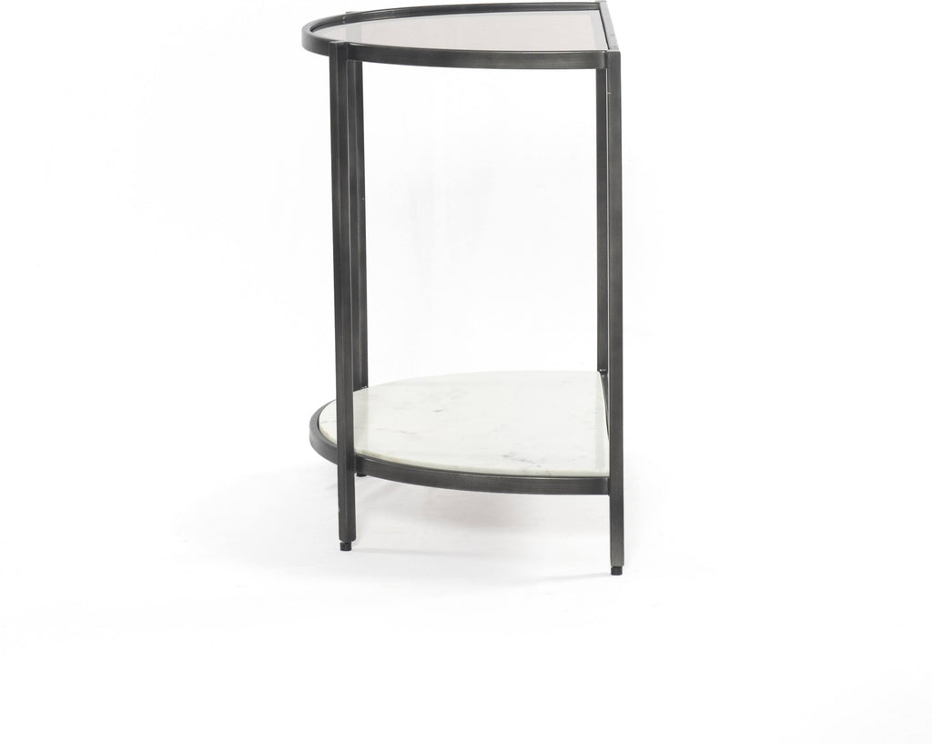 Grey Smoked Glass End Table G590