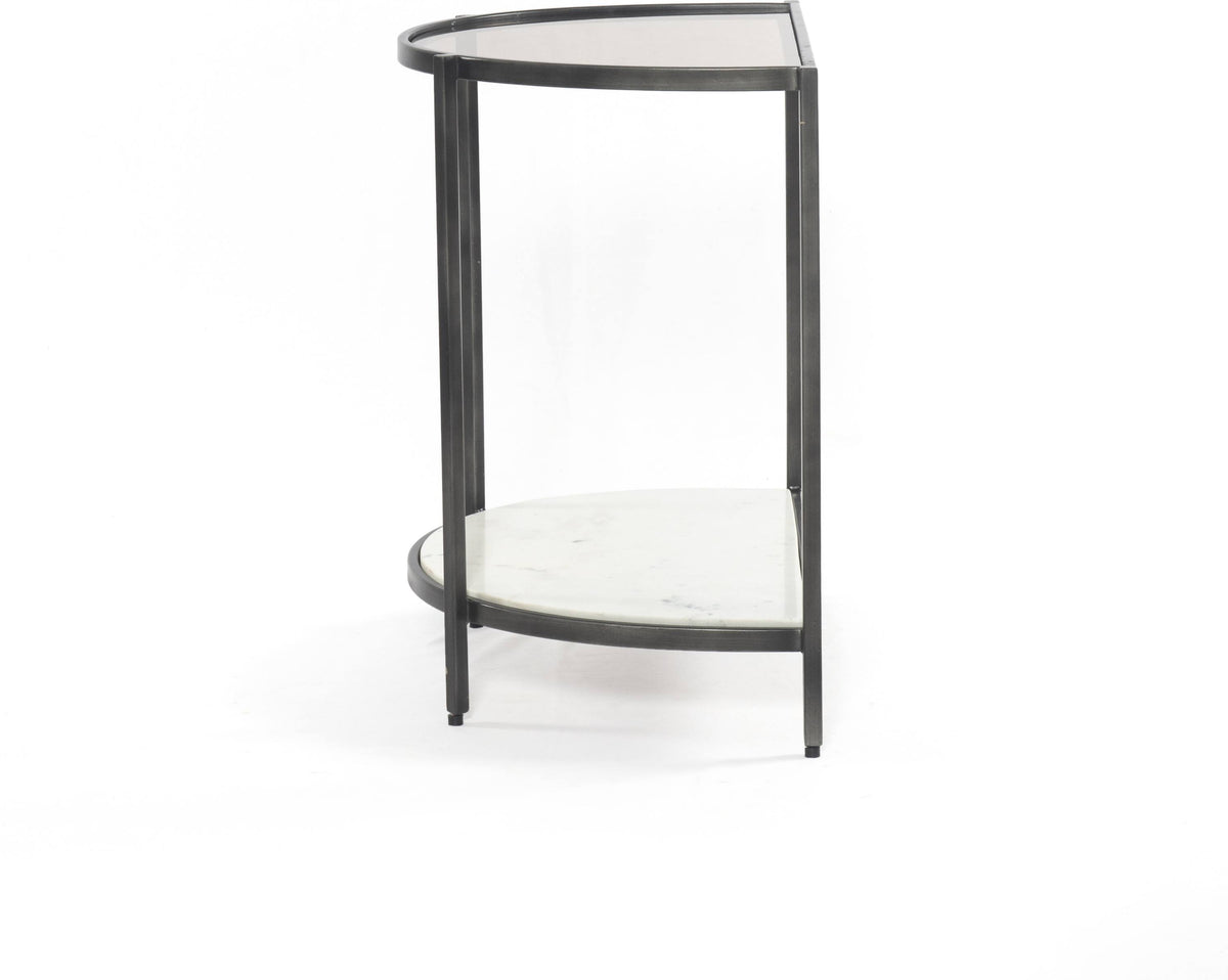 Grey Smoked Glass End Table G590