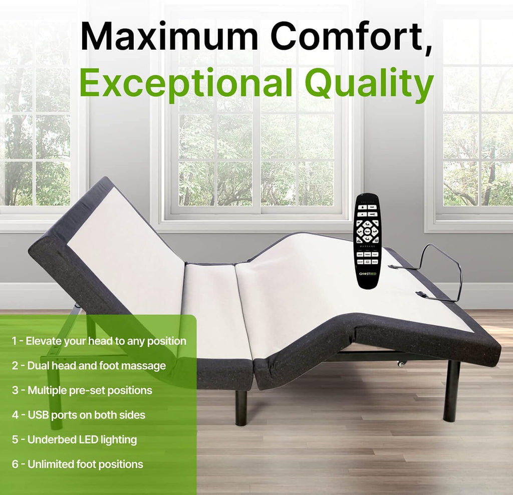 Twin XL Adjustable Bed Frame with Wireless Remote O51254