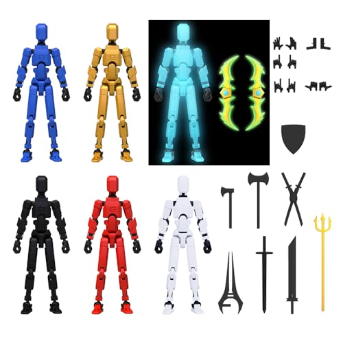 6 Pack 3D Printed Multi-Jointed Movable Action Figure S975789