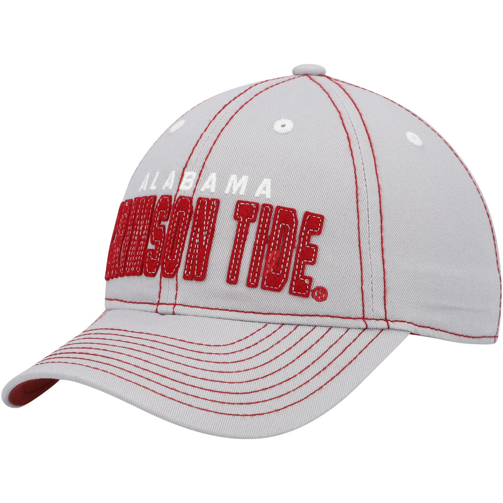 Gray Alabama Crimson Tide Slouch Adjustable Hat Z254
