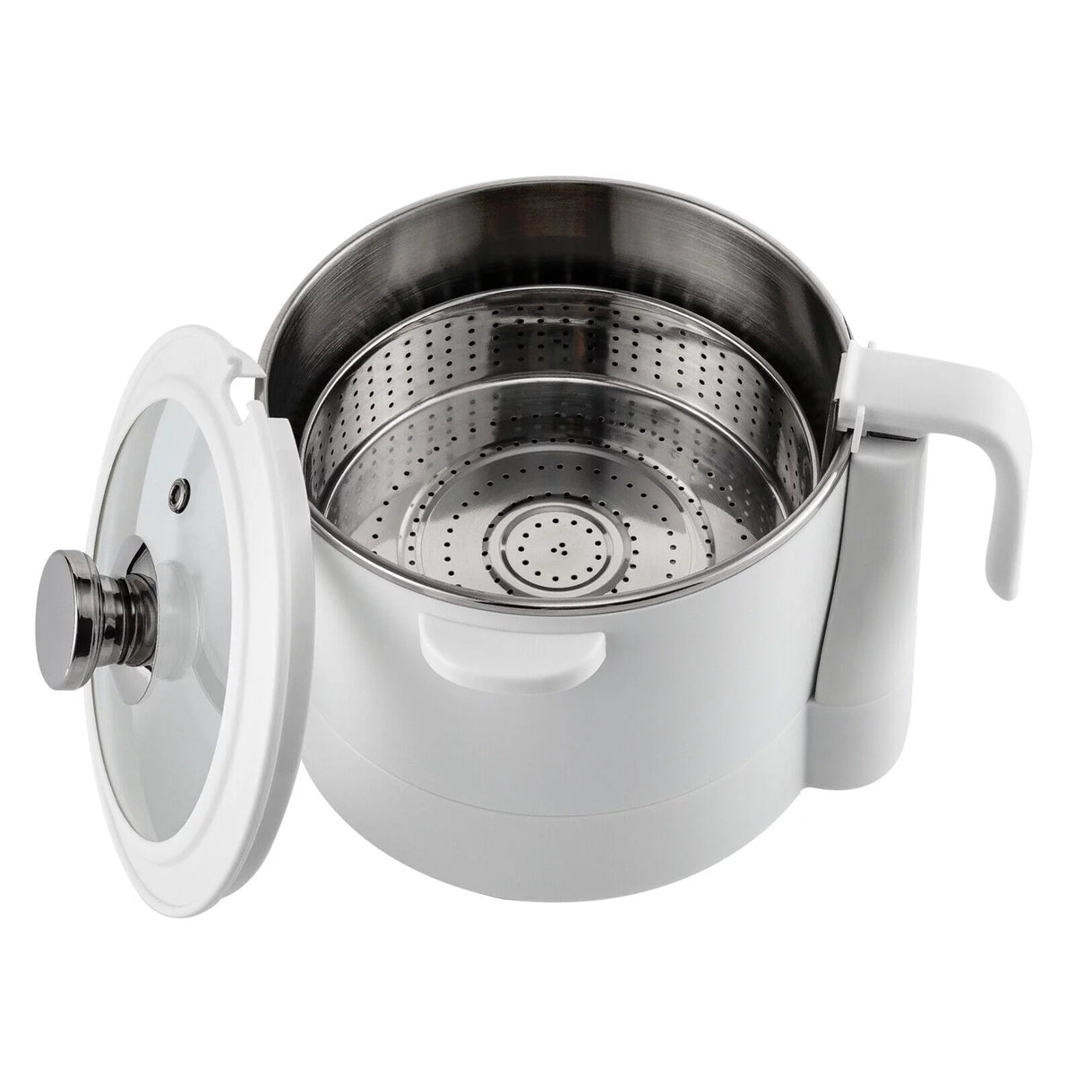 3-in-1 Electric Hot Pot Steamer with Steaming Basket E213