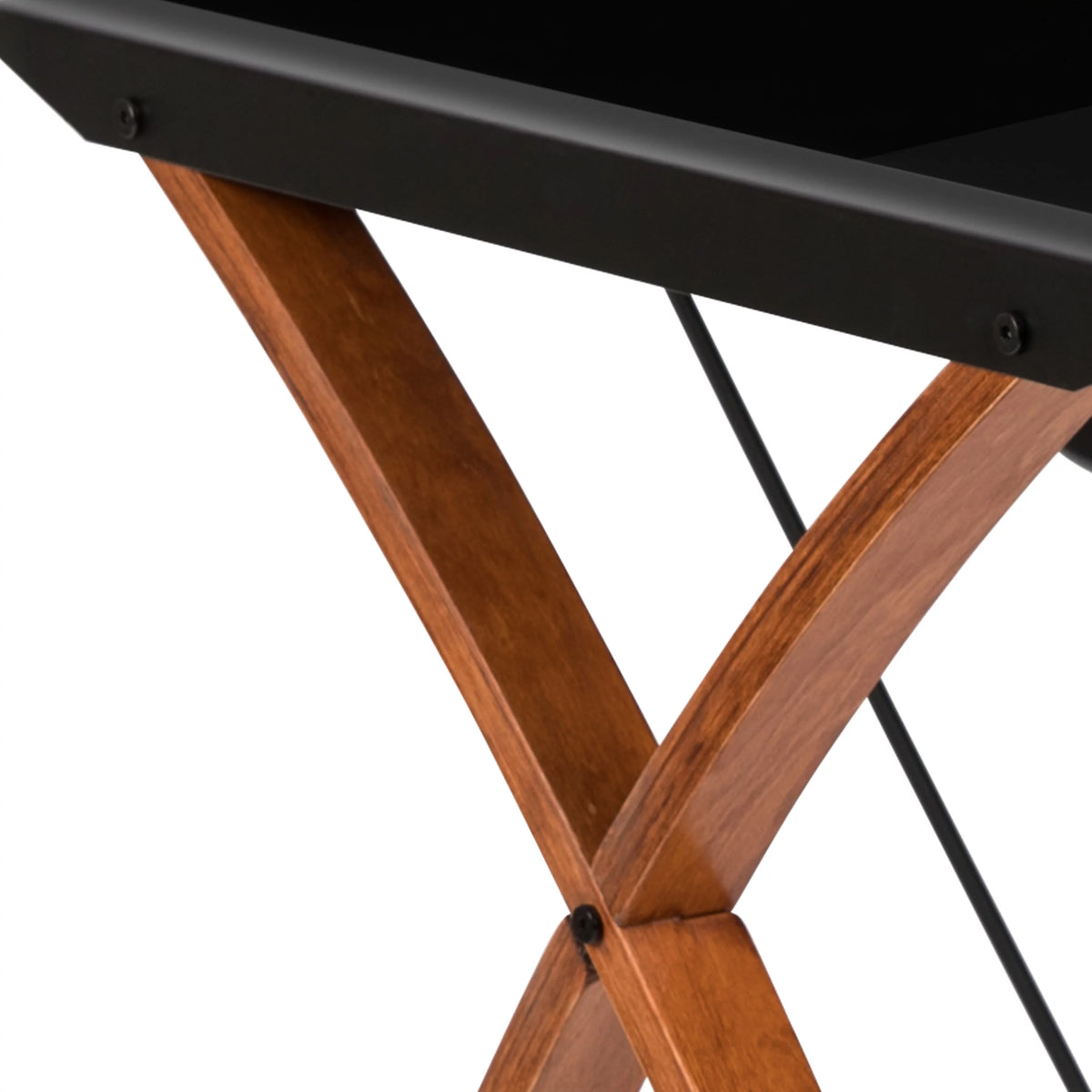 L-Shaped Gaming Desk with Keyboard Tray Y55299