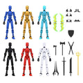 6 Pack 3D Printed Multi-Jointed Movable Action Figure S975789