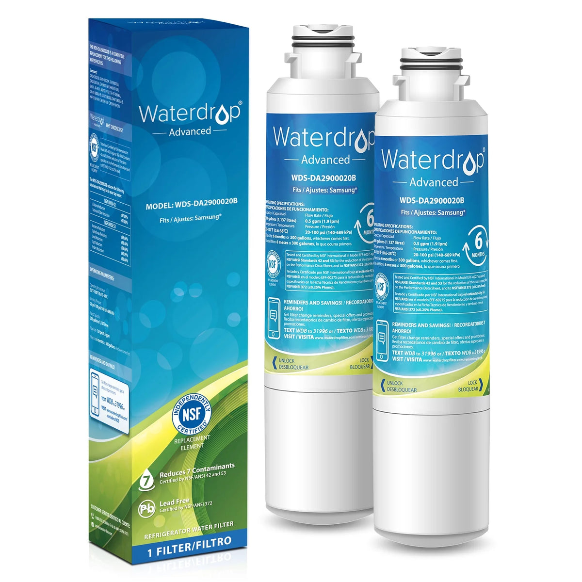 Refrigerator Water Filter 2 Pack E932