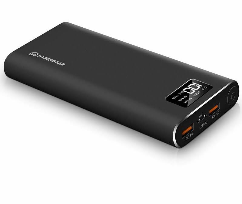 26800mAh Dual QC-3.0 USB-C Portable Charger Black W528857