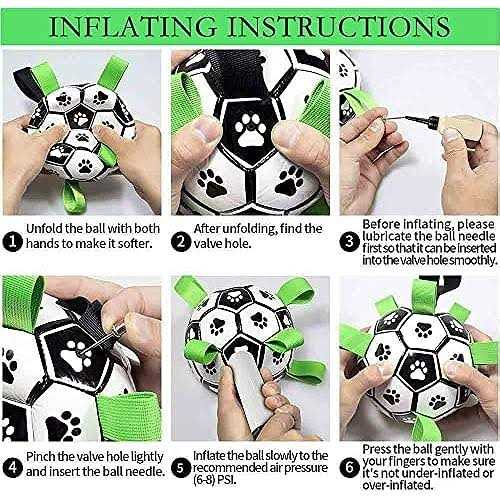 Dog Toys Soccer Ball with Straps K143