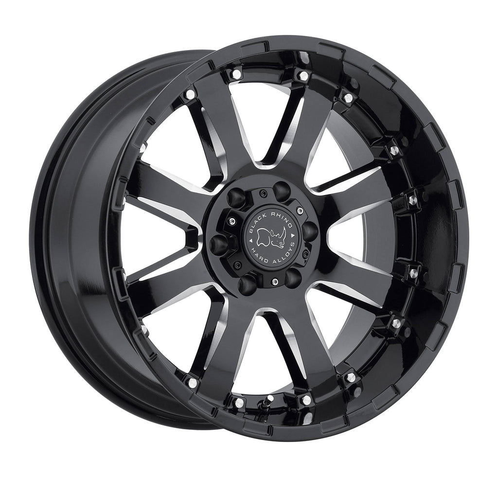 20x9 6x5.5x22 +12mm Black/Milled Wheel Rim C1796