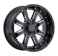20x9 6x5.5x22 +12mm Black/Milled Wheel Rim C1796