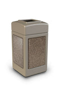 42-Gallon Beige Panel Trash Can L24733