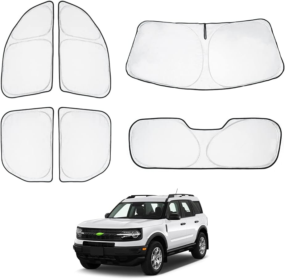 Custom Fit Sun Shade Windshield Sunshade Front Window Shades Rear Windows Cover Full Set 6PCS Pack of 2 R529