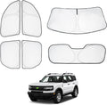 Custom Fit Sun Shade Windshield Sunshade Front Window Shades Rear Windows Cover Full Set 6PCS Pack of 2 R529