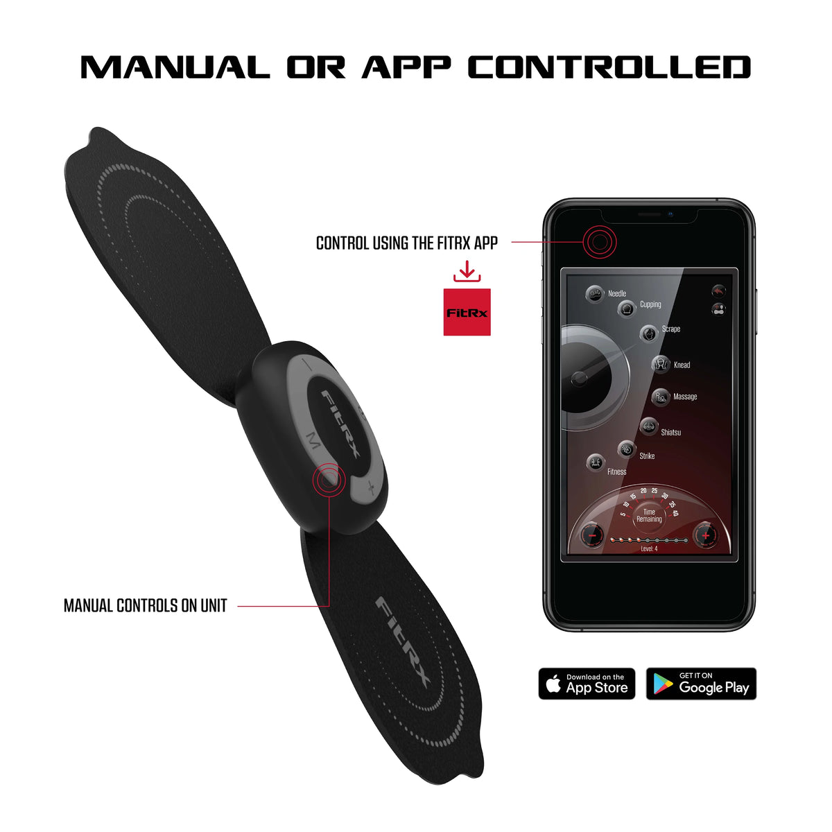 Rechargeable Wireless TENS Unit Muscle Stimulator L485
