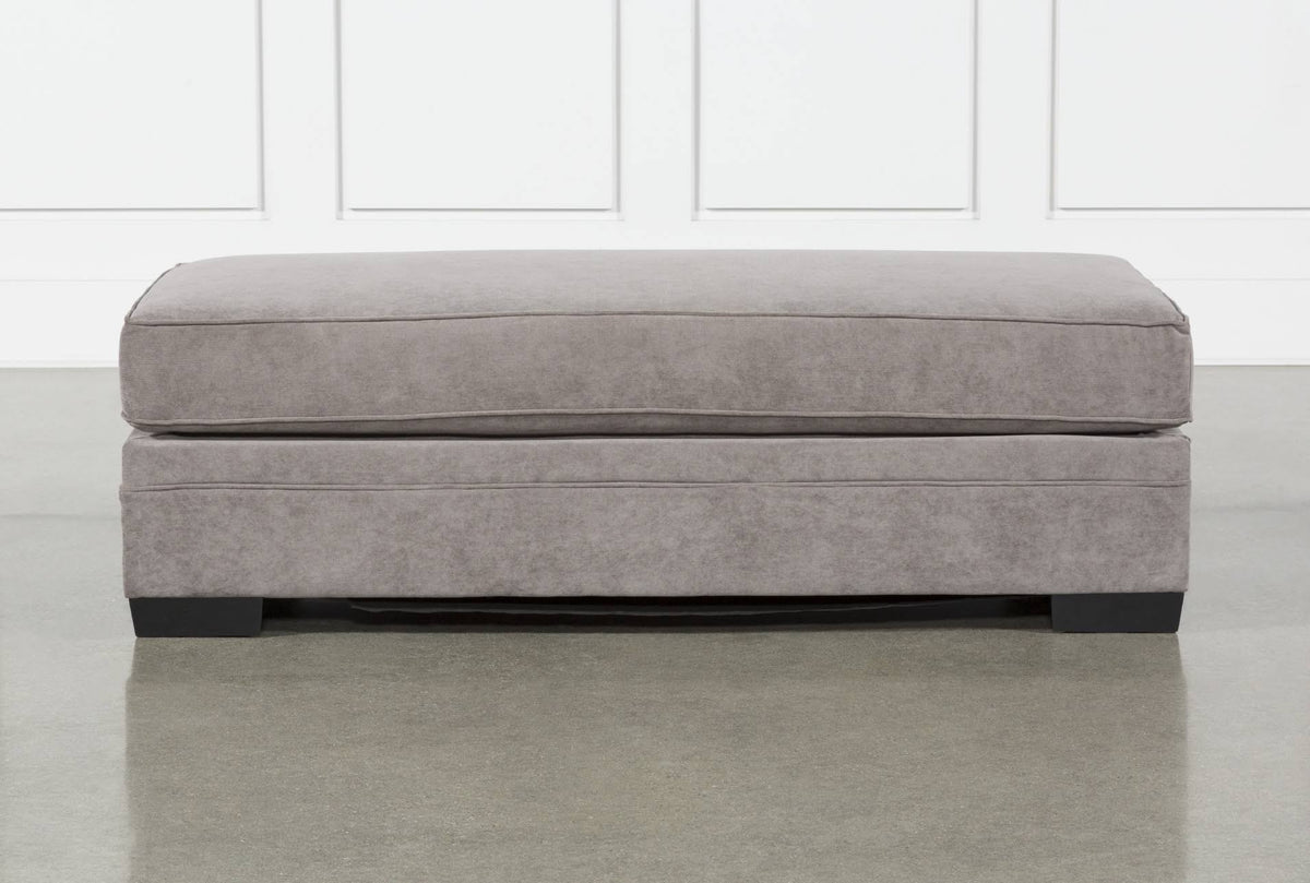 Charcoal Fabric Cocktail Ottoman W515866
