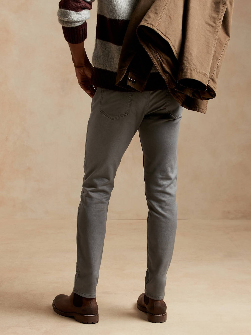 Skinny Heathered Traveler Pant Smoke Gray Tall 38W 36L D857275