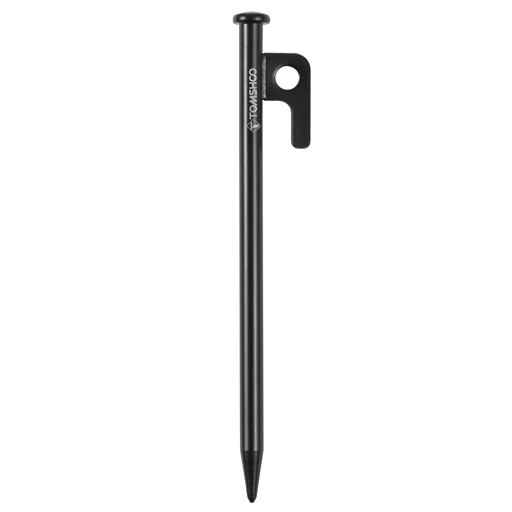 6PCS Heavy Duty Steel Tent Pegs, 8 Inch /12 Inch P180217