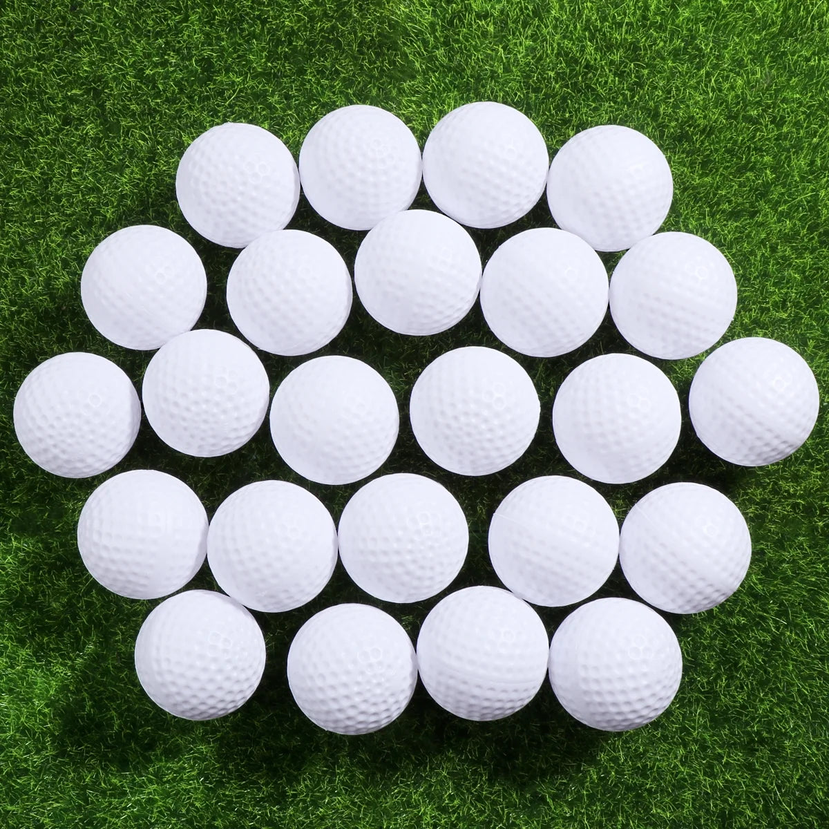 24pcs Plastic Practice Balls (White) W40152