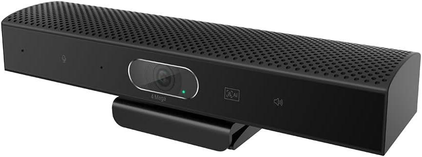 Conference Room Camera with AI Face Tracking and Auto Zoom, 3-in-1 Webcam with Microphone and Speaker, USB Video Conference Camera with EPTZ P124