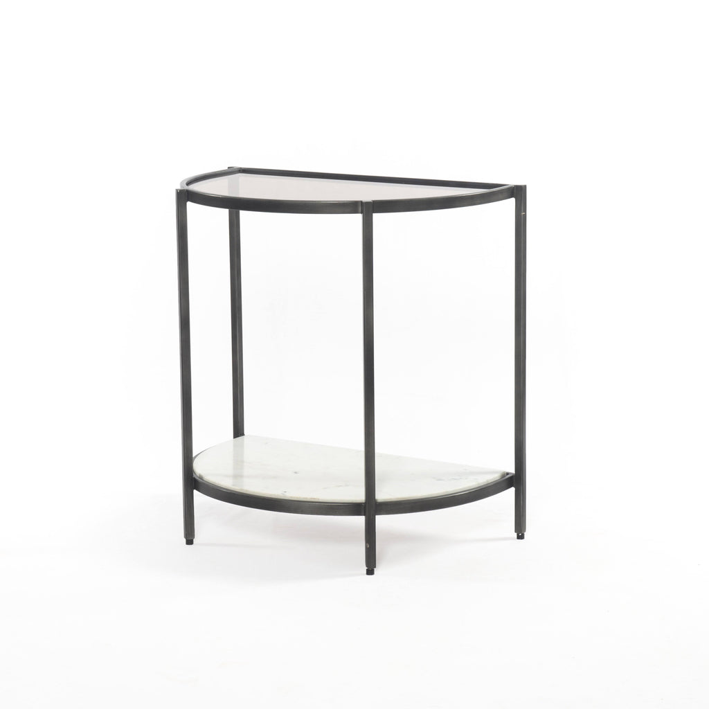 Grey Smoked Glass End Table G590