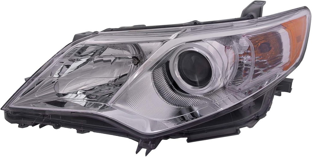 Chrome Housing Halogen Headlight for 2012-2014 Toyota Camry 4 Door Sedan U350