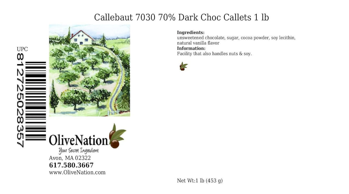Dark Bittersweet Chocolate Callets 1 Lb J62363
