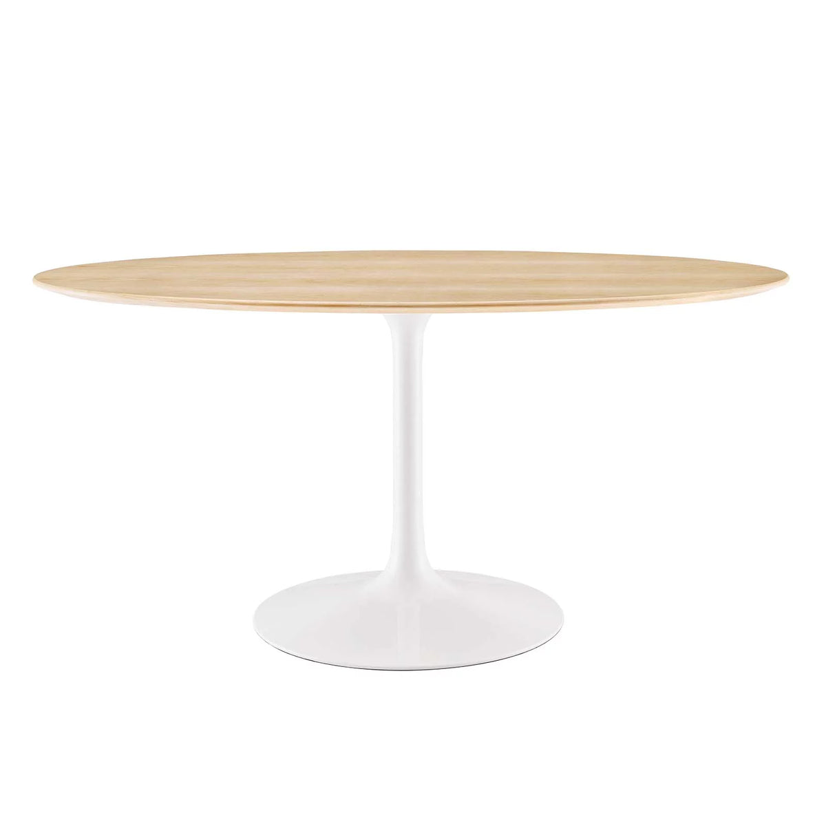 60" Oval Natural Wood Grain Dining Table S924