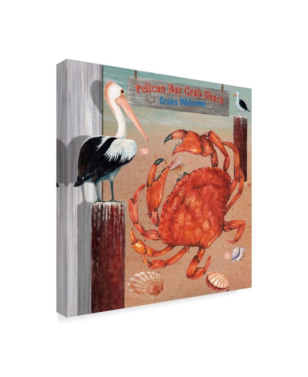 Pelican Beach Canvas V207