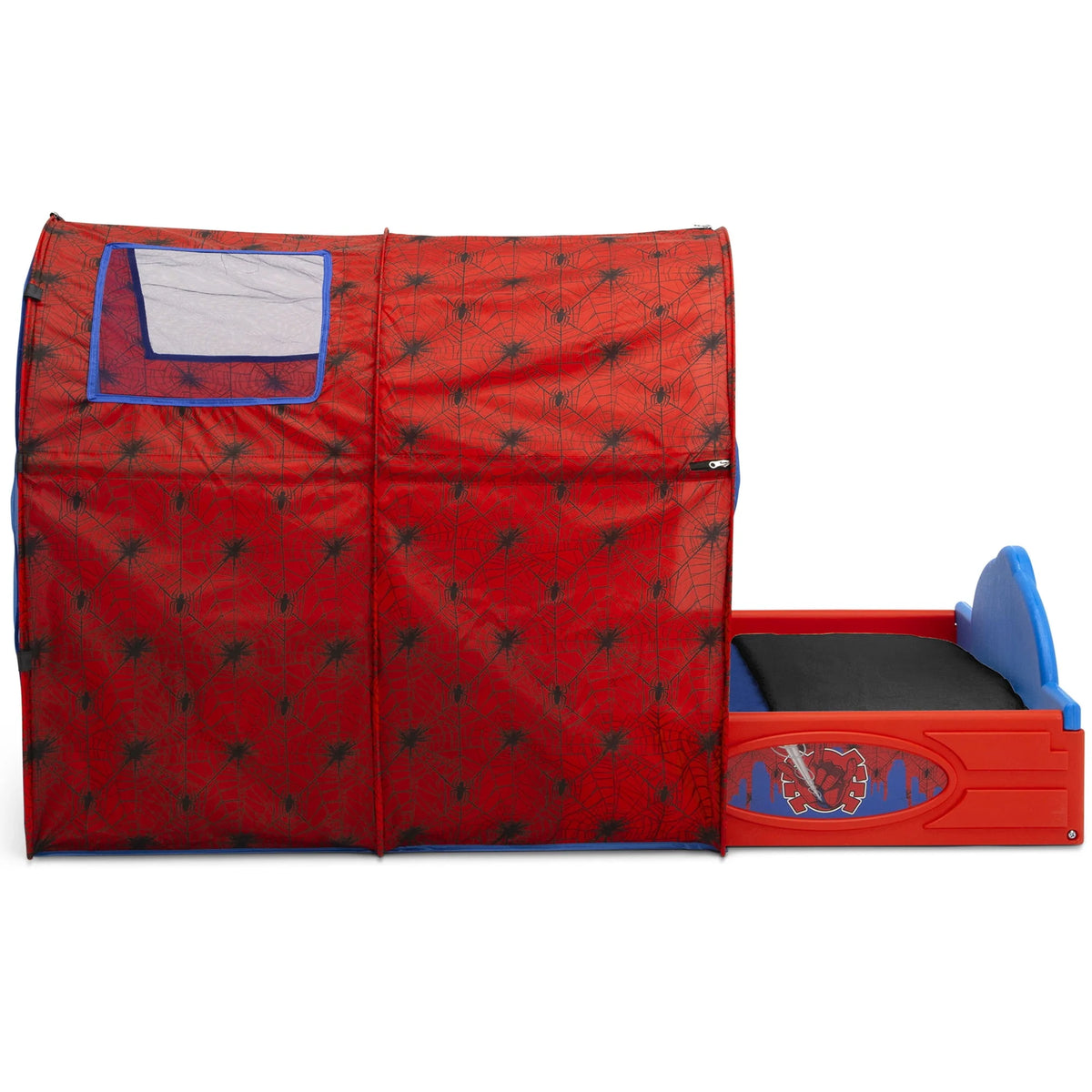 Toddler Bed with Tent and Built-In Guardrails W287