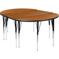3 Piece Oak Laminate Activity Table Set F222314