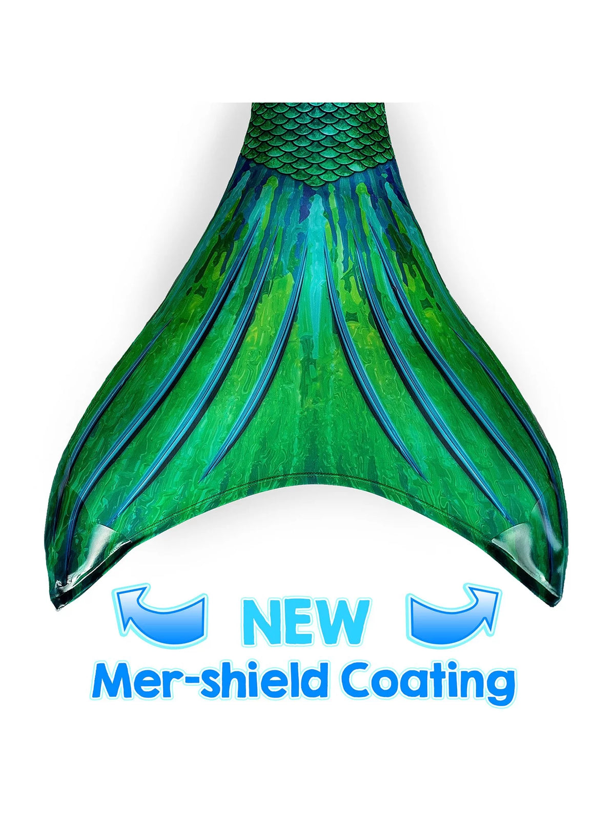 Green Mermaid Tail and Monofin Swim Set Q594665