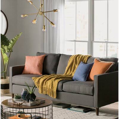 Square Arm Sofa Valley Blue S1767