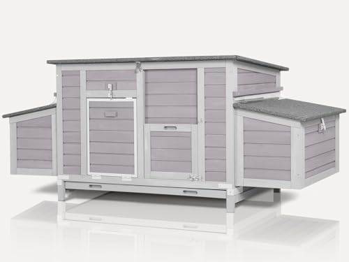 Large Folding Chicken Coop with Nesting Box and Tray J429550
