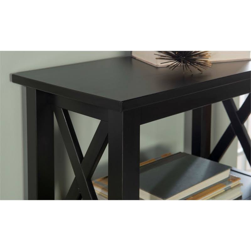 Black Wood Bookcase D215758